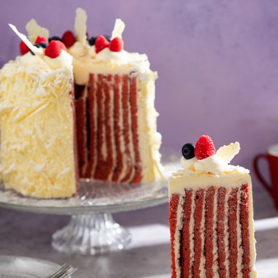 Vertical Layer Red Velvet