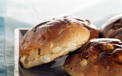 Witte Tarwe vruchtenbollen